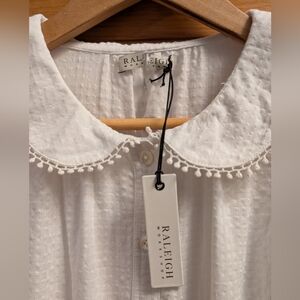 Raleigh Workshop Louise Shirtdress | Ripstop Gauze | Size S | White